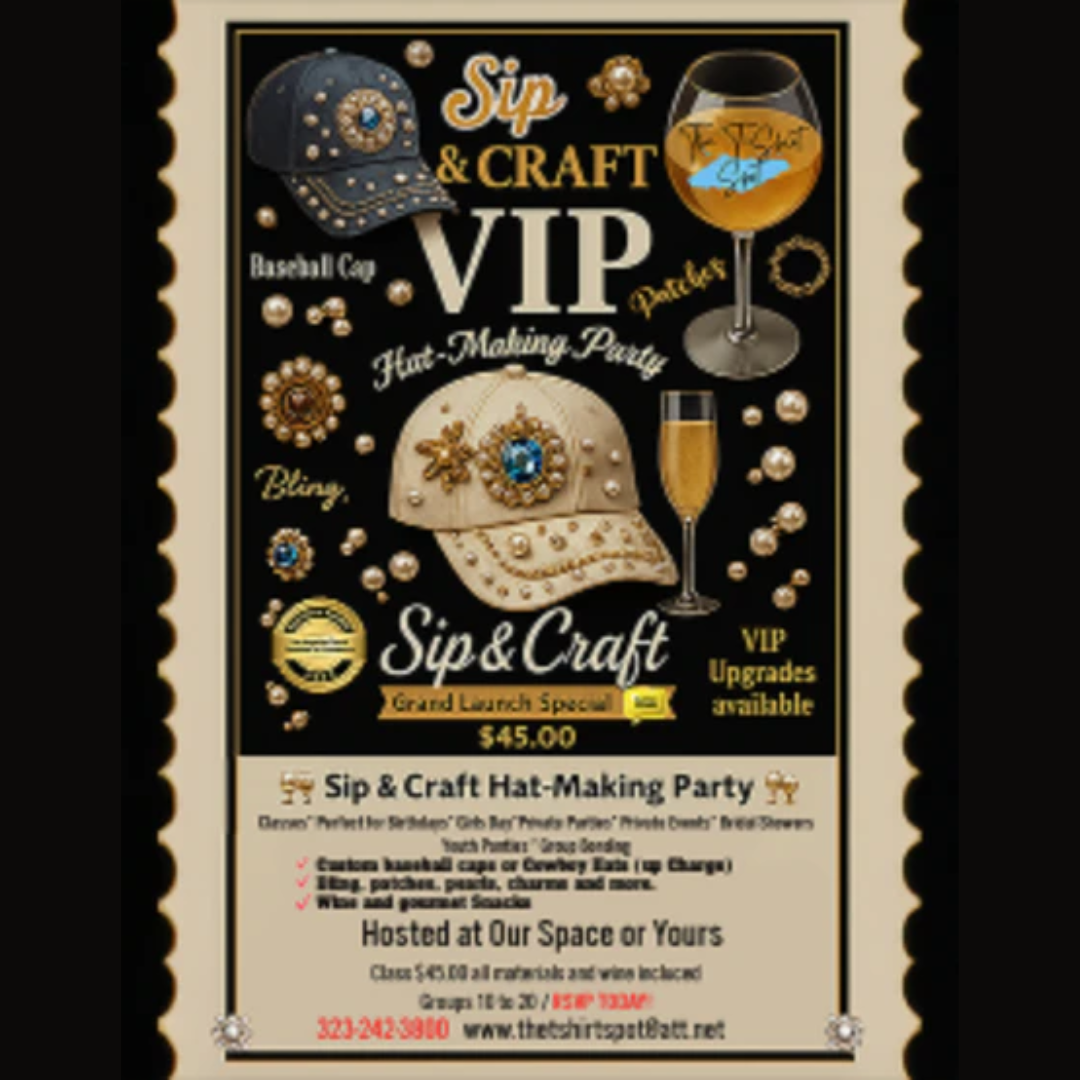 Sip N Craft Class Schedule