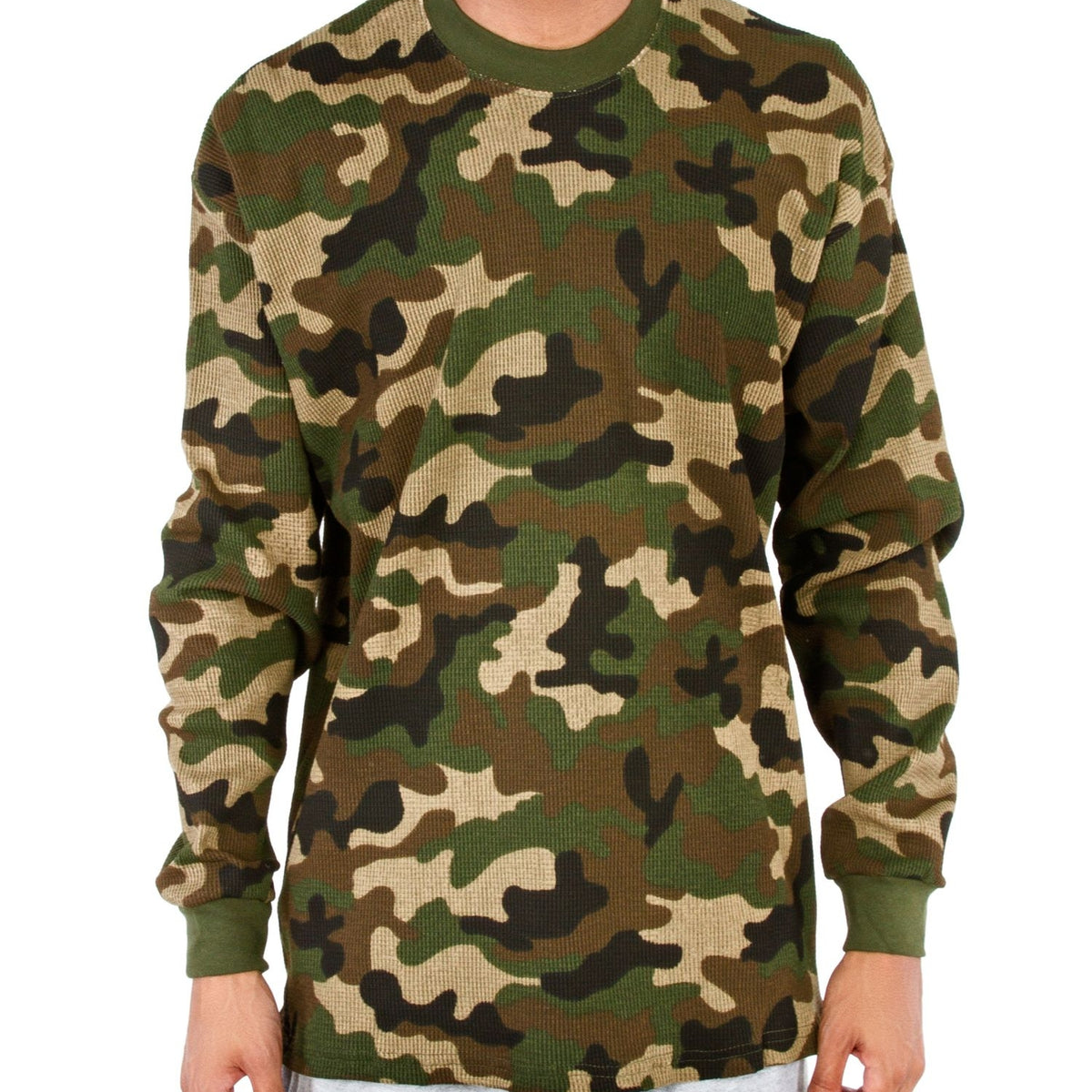 Heavyweight Cotton Long Sleeve Thermal T shirt S-XL