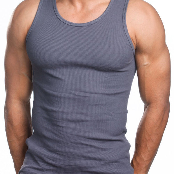 Premium Ringspun Cotton Ribbed A-shirt 3 Pack SMALL-5X