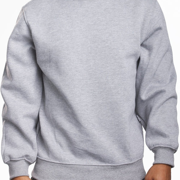 Fleece Crew Neck Sweatshirt   Small-5X