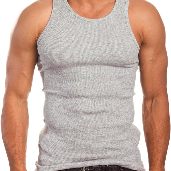 Premium Ringspun Cotton Ribbed A-shirt 3 Pack SMALL-5X